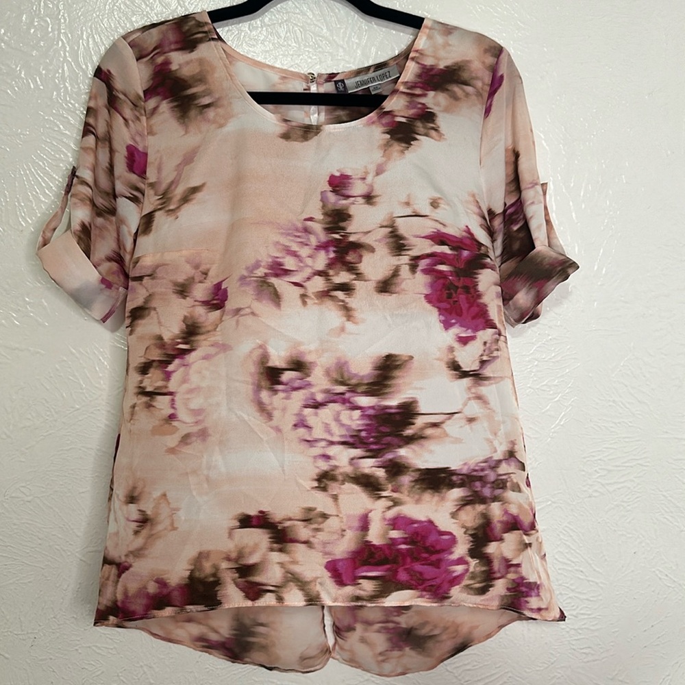 Jennifer Lopez High Low Blouse. X-Small